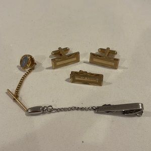 Hickok Mens Cufflinks and Tie Pins